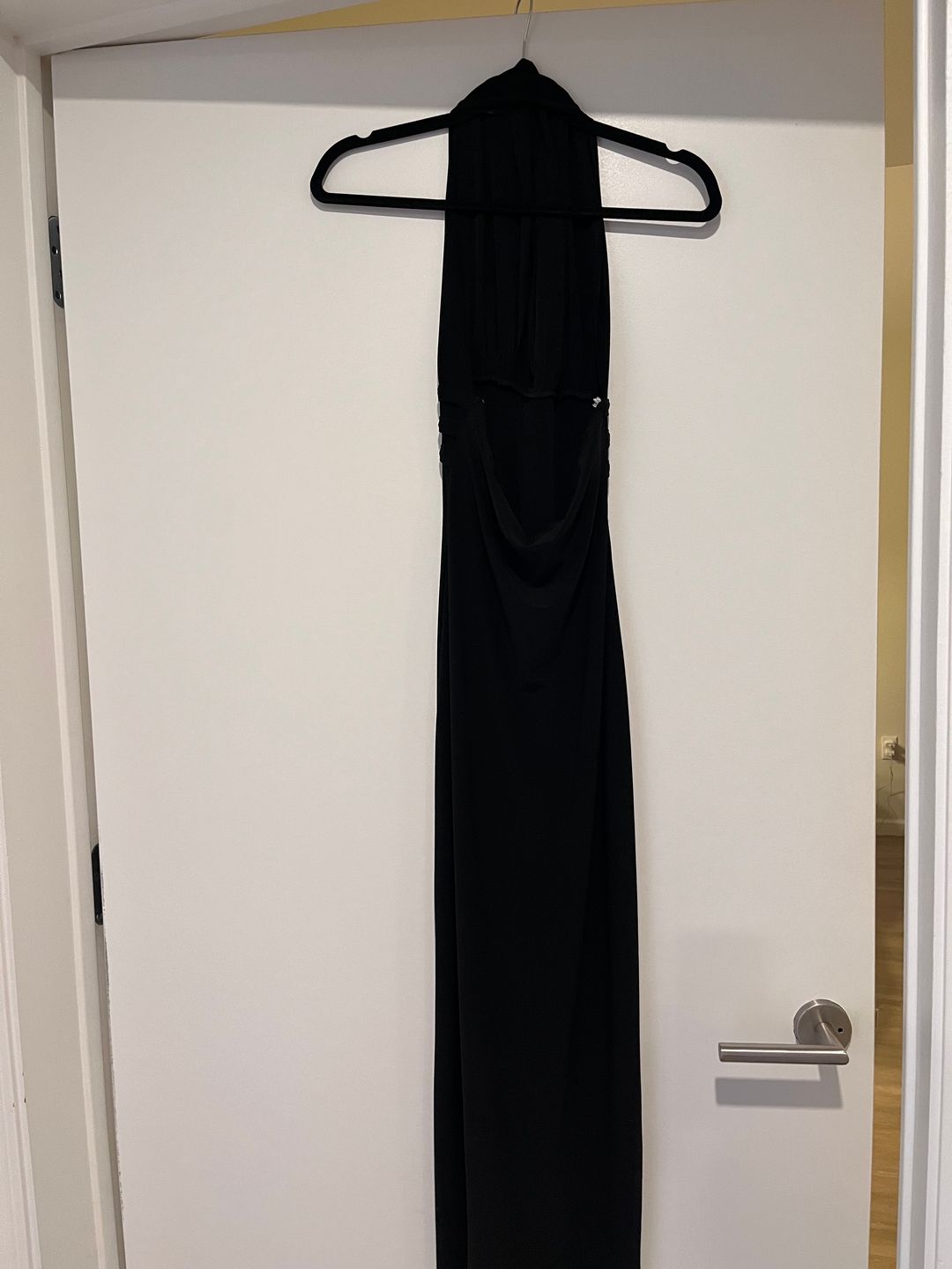 Vintage Codigo Black Halter Midi Dress
