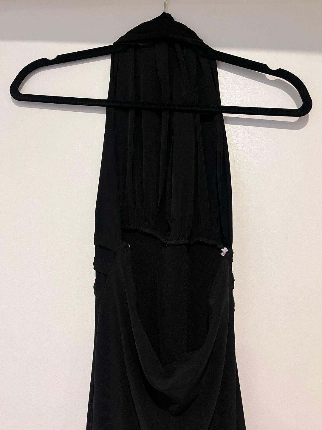 Vintage Codigo Black Halter Midi Dress