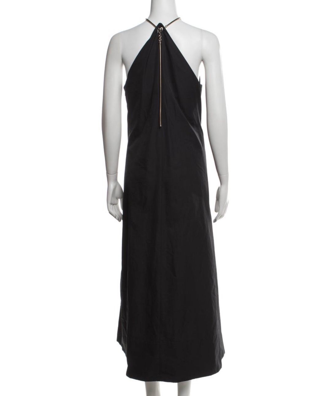 Tech Twill Lavalliere Halter Dress