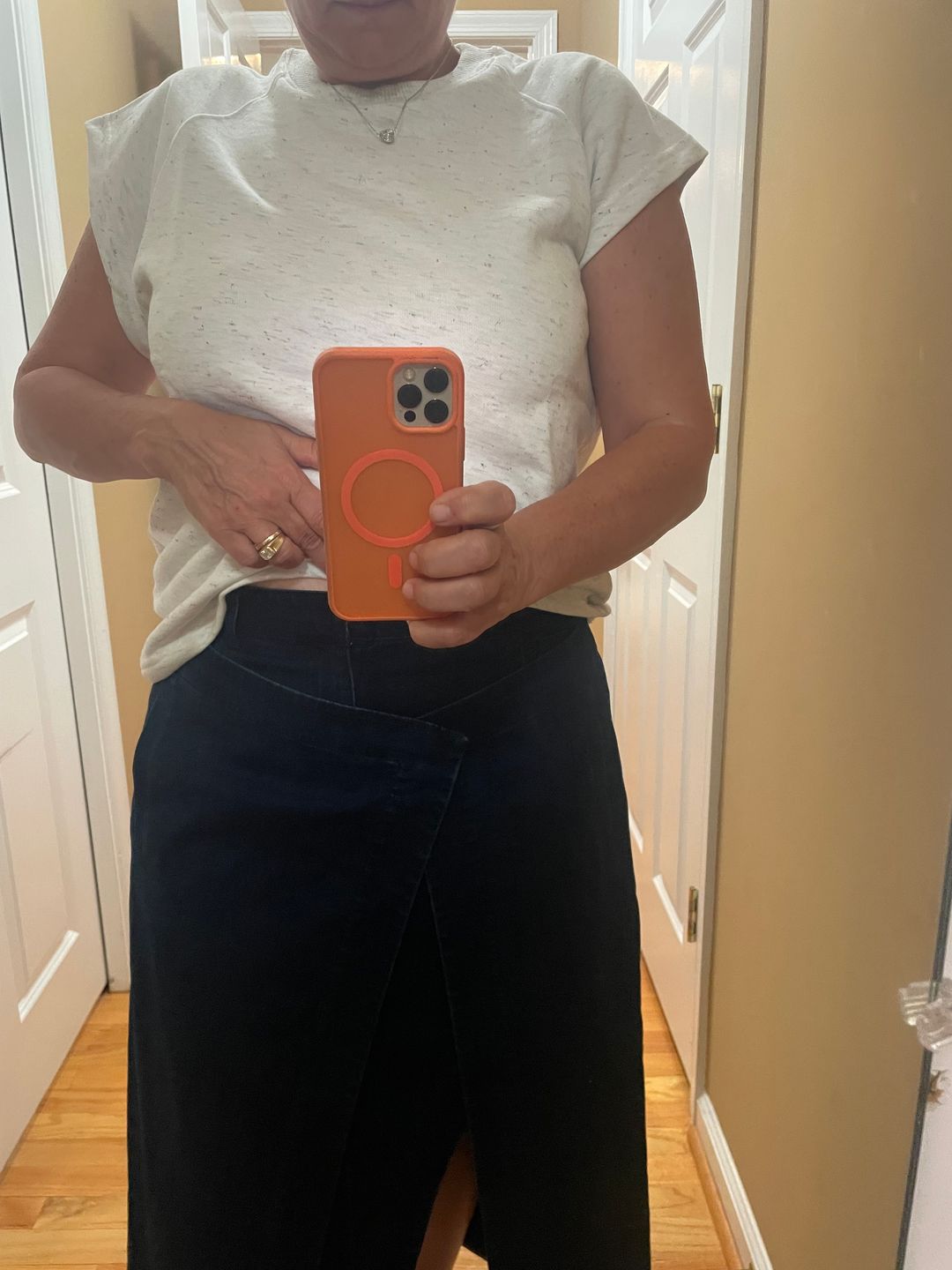 Classic Indigo Denim Wrap Skirt
