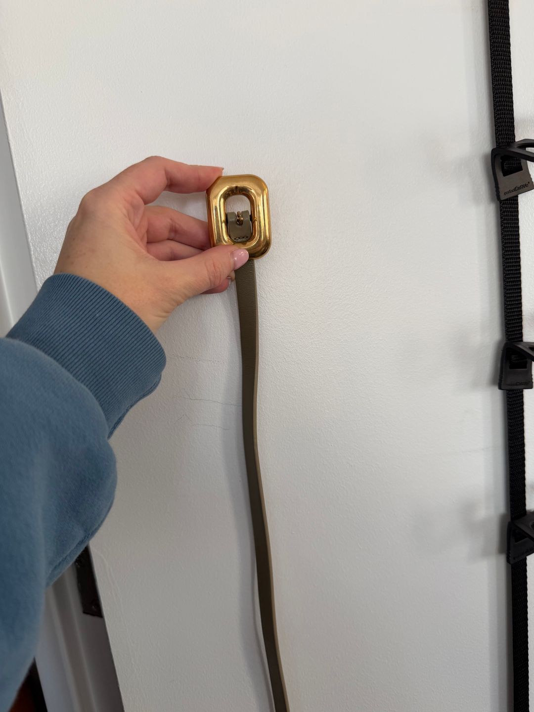 Chain Link Belt in Taupe