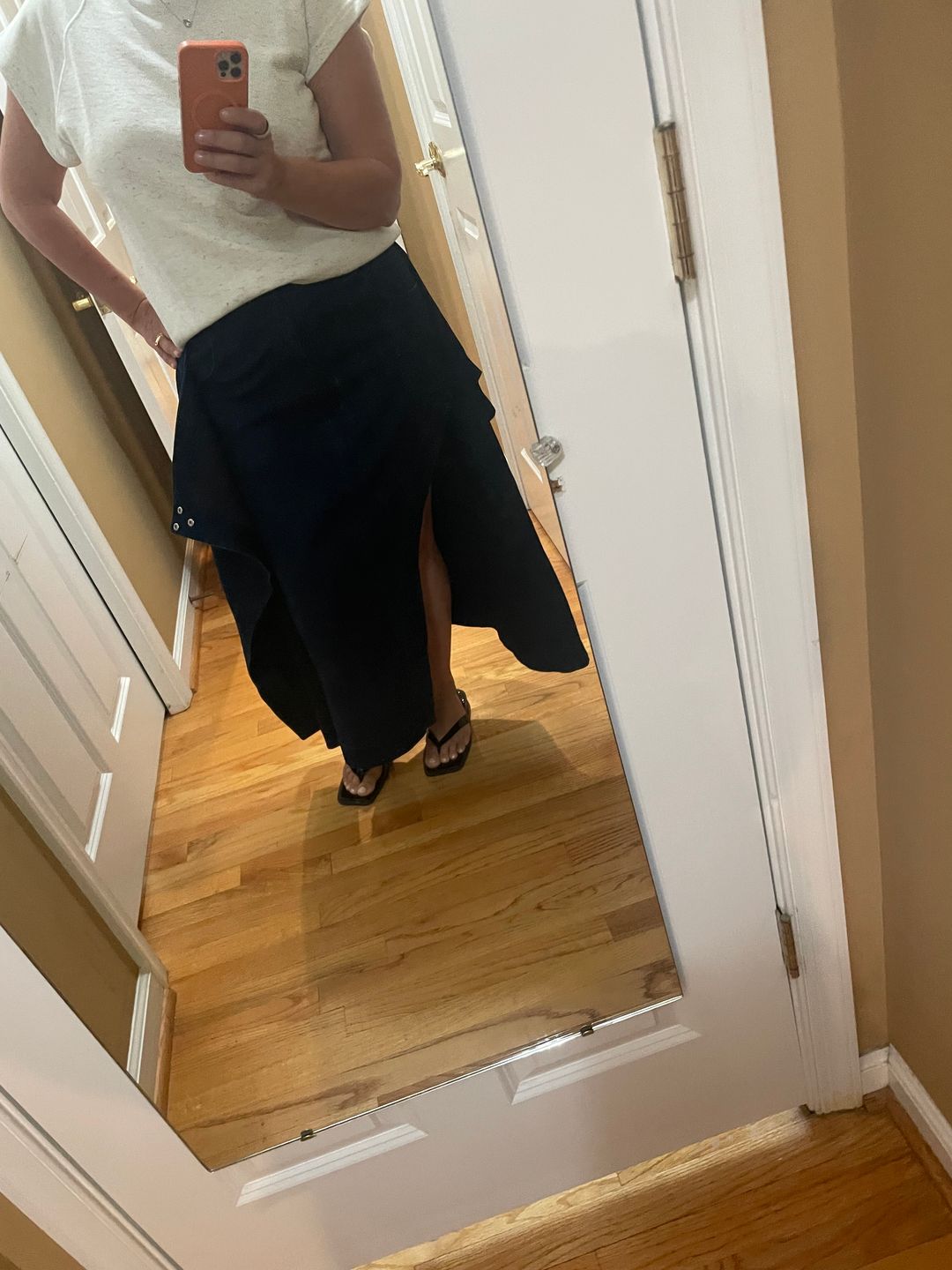 Classic Indigo Denim Wrap Skirt