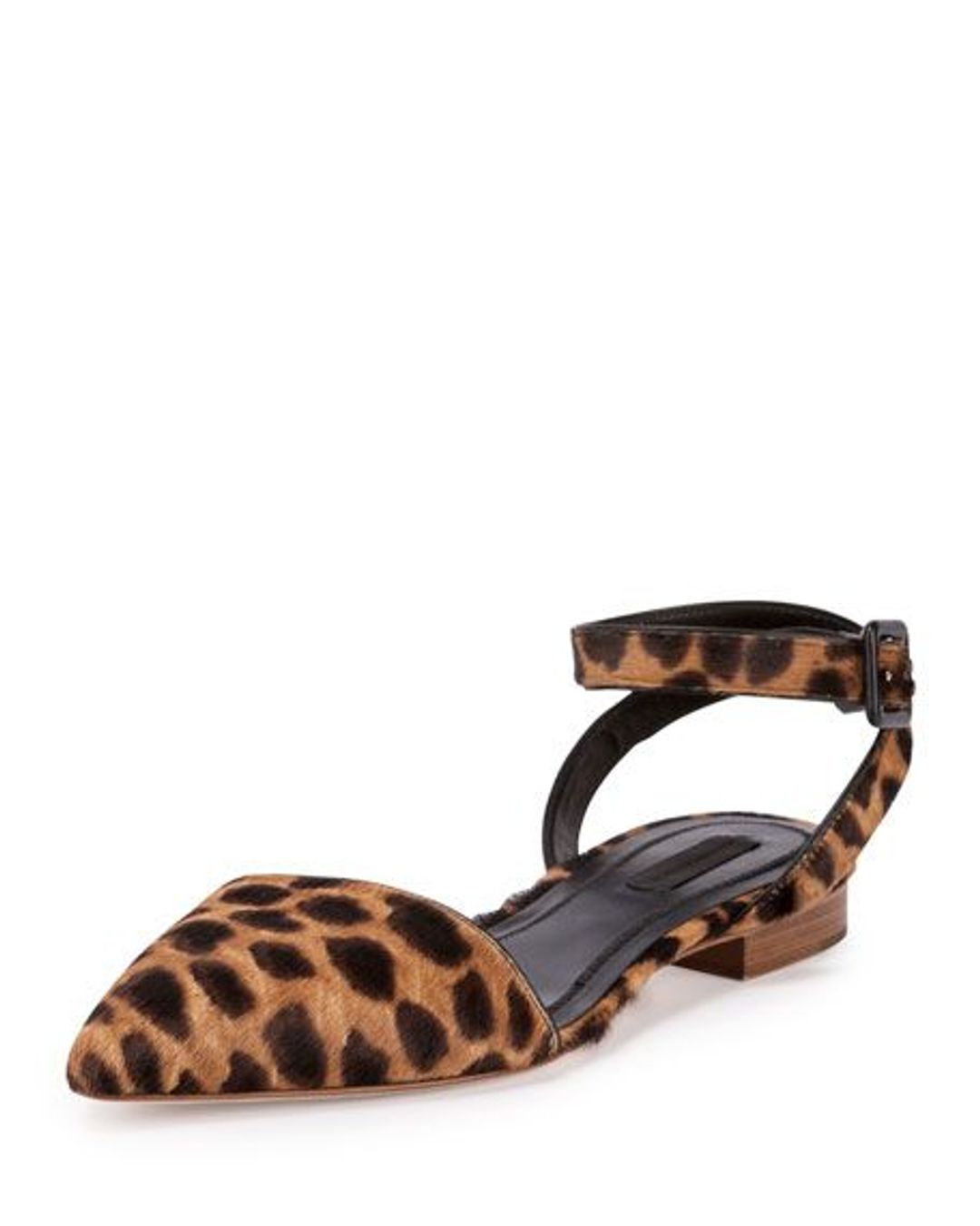 Lara Ankle Strap Pointed Flat