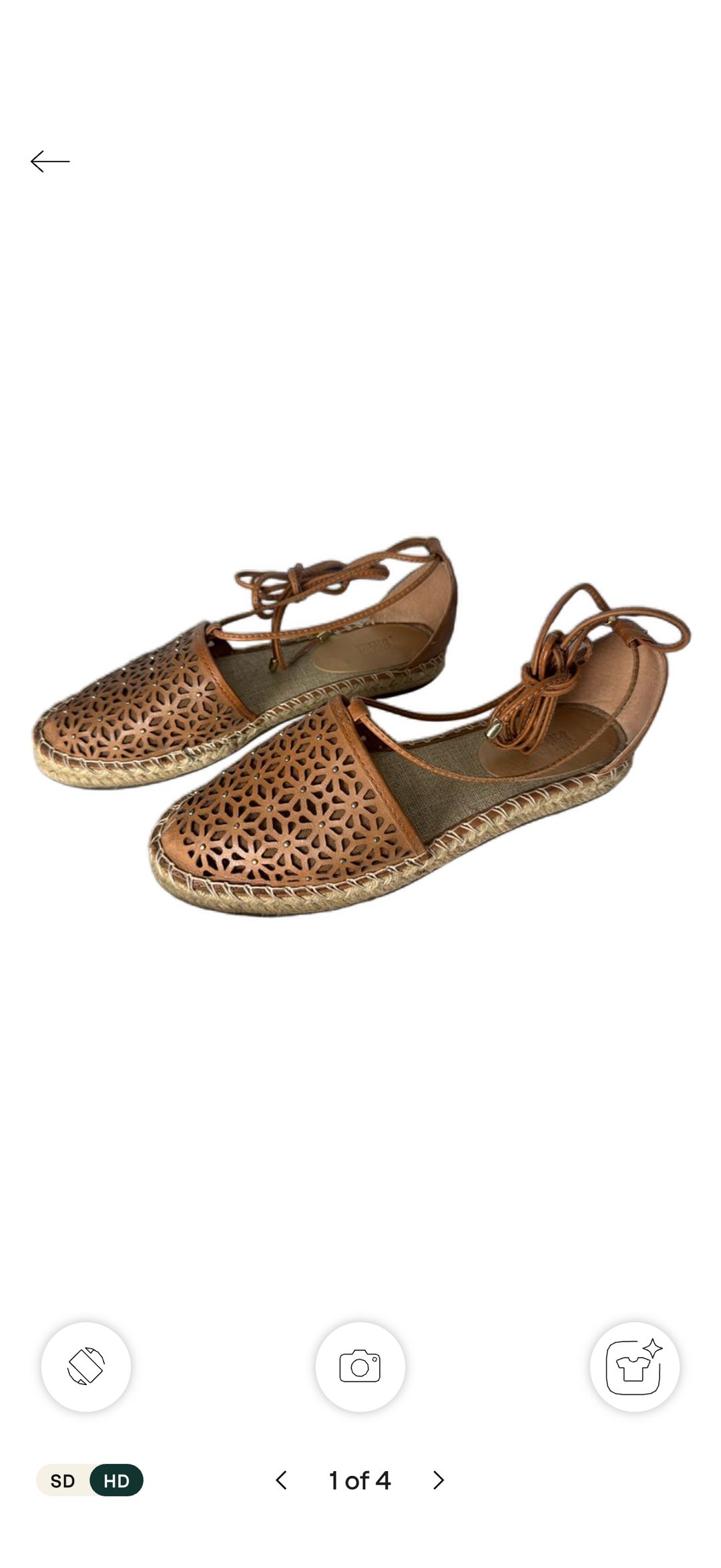 Women's lace-up wedge sandal