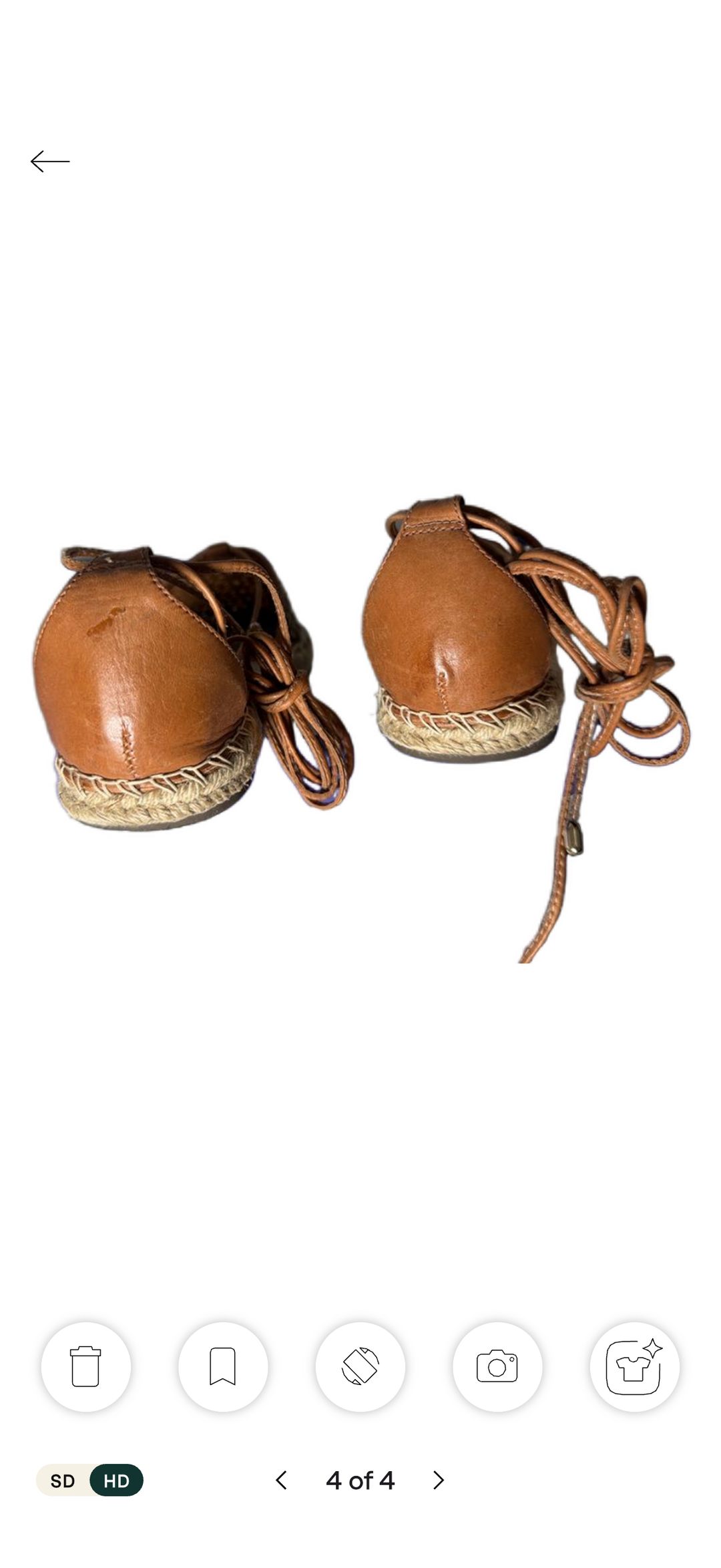 Women's lace-up wedge sandal