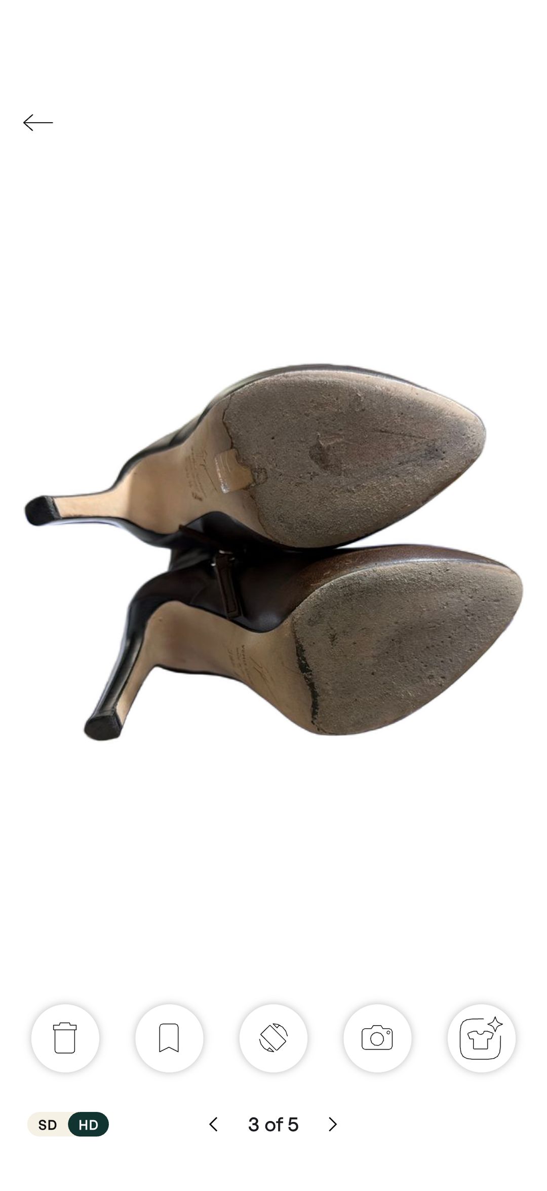 Dark Brown Tall Leather Stiletto Boots