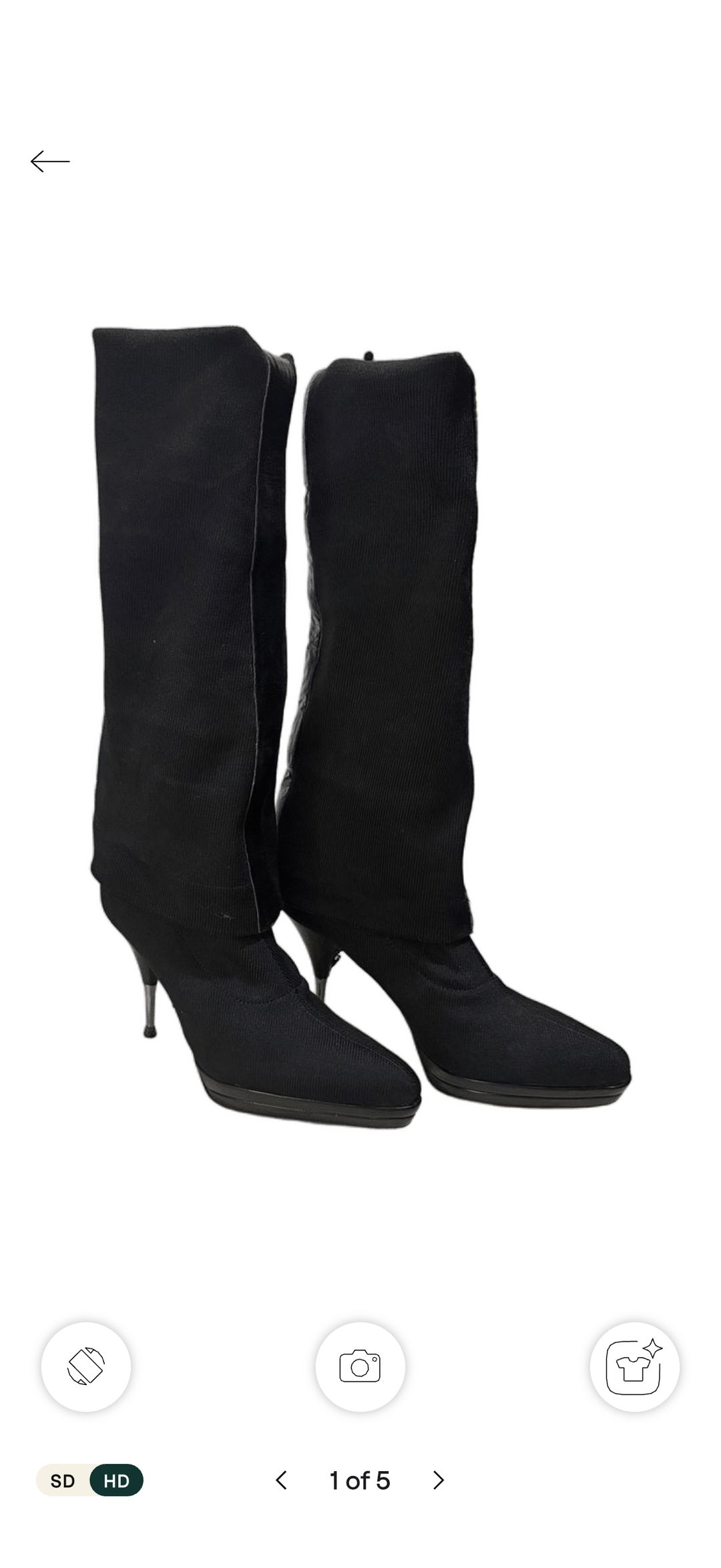 Thigh-high Slouchy Sock Boots