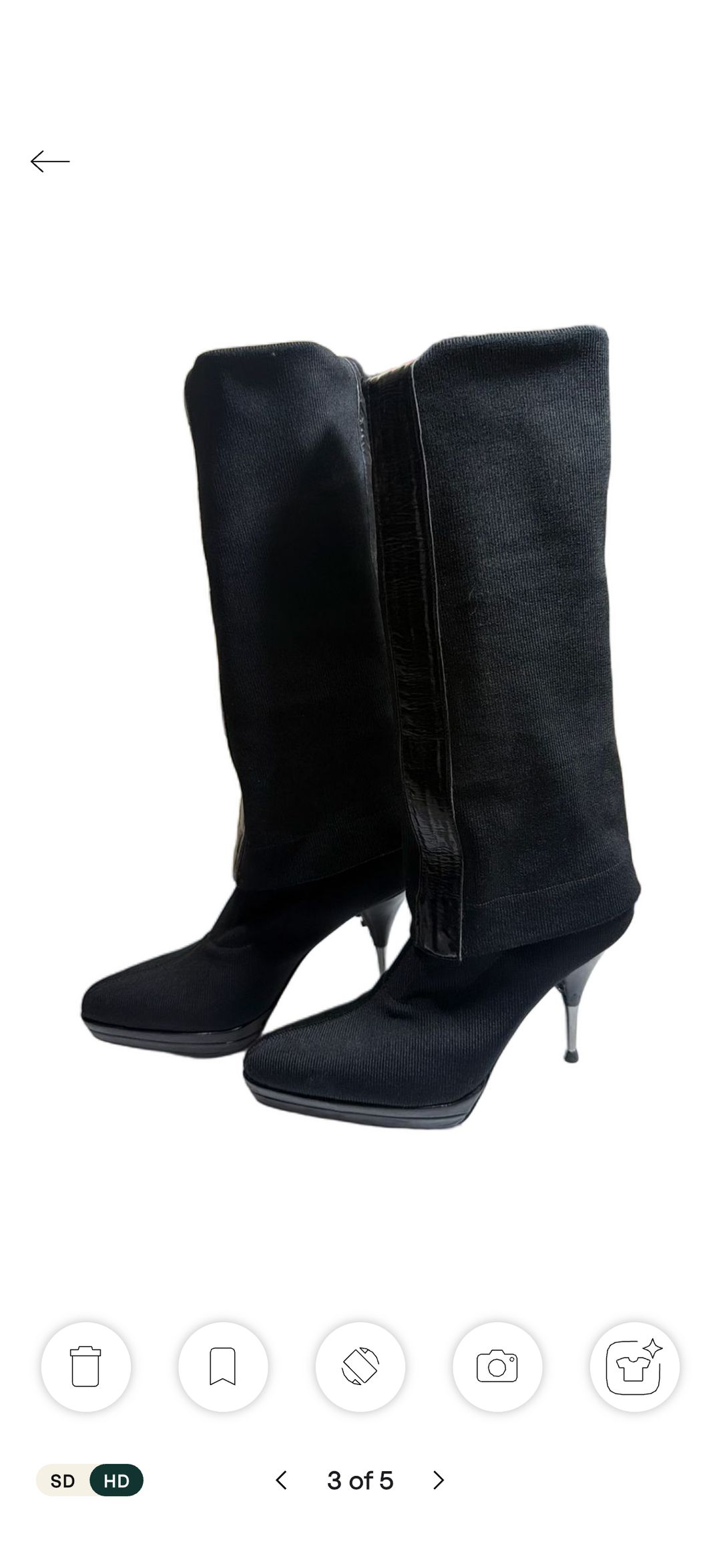 Thigh-high Slouchy Sock Boots