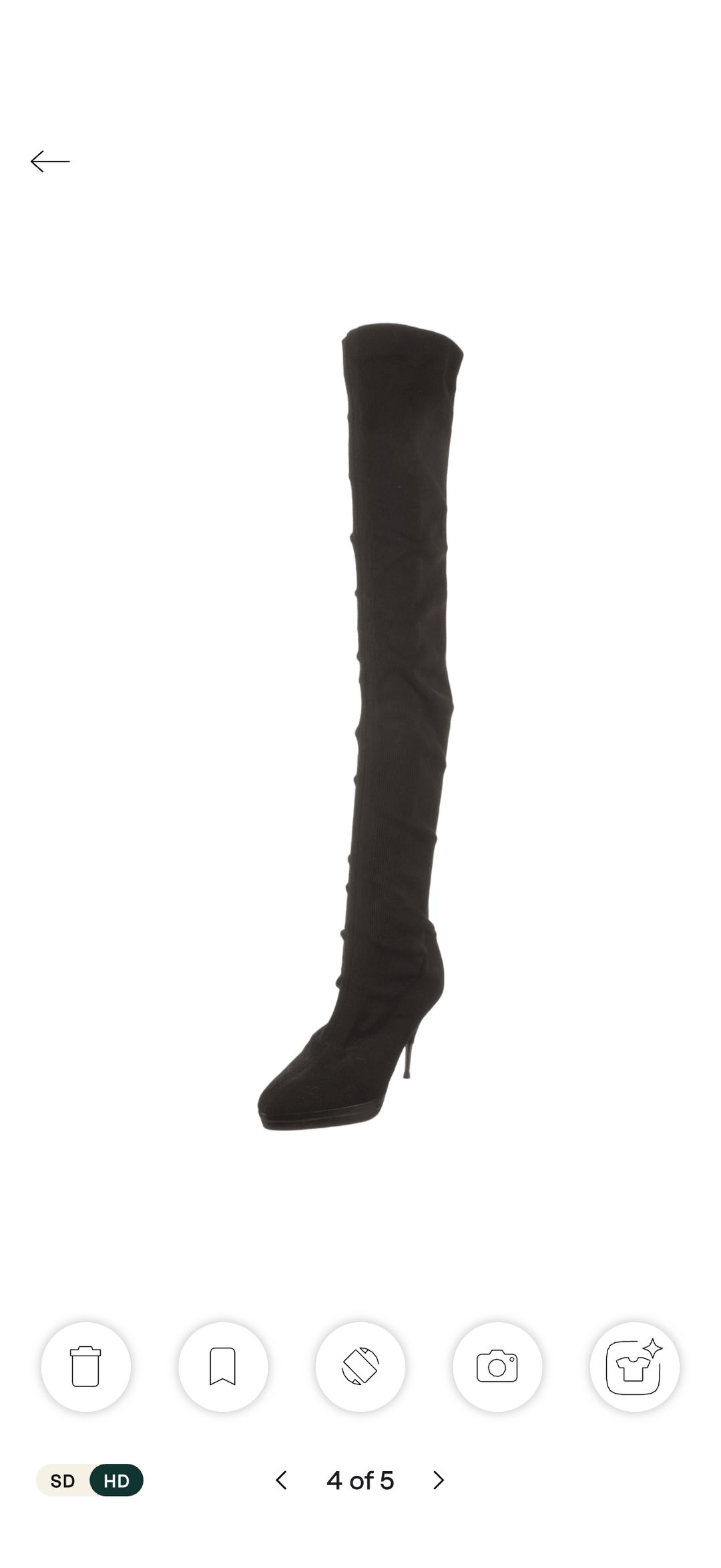 Thigh-high Slouchy Sock Boots