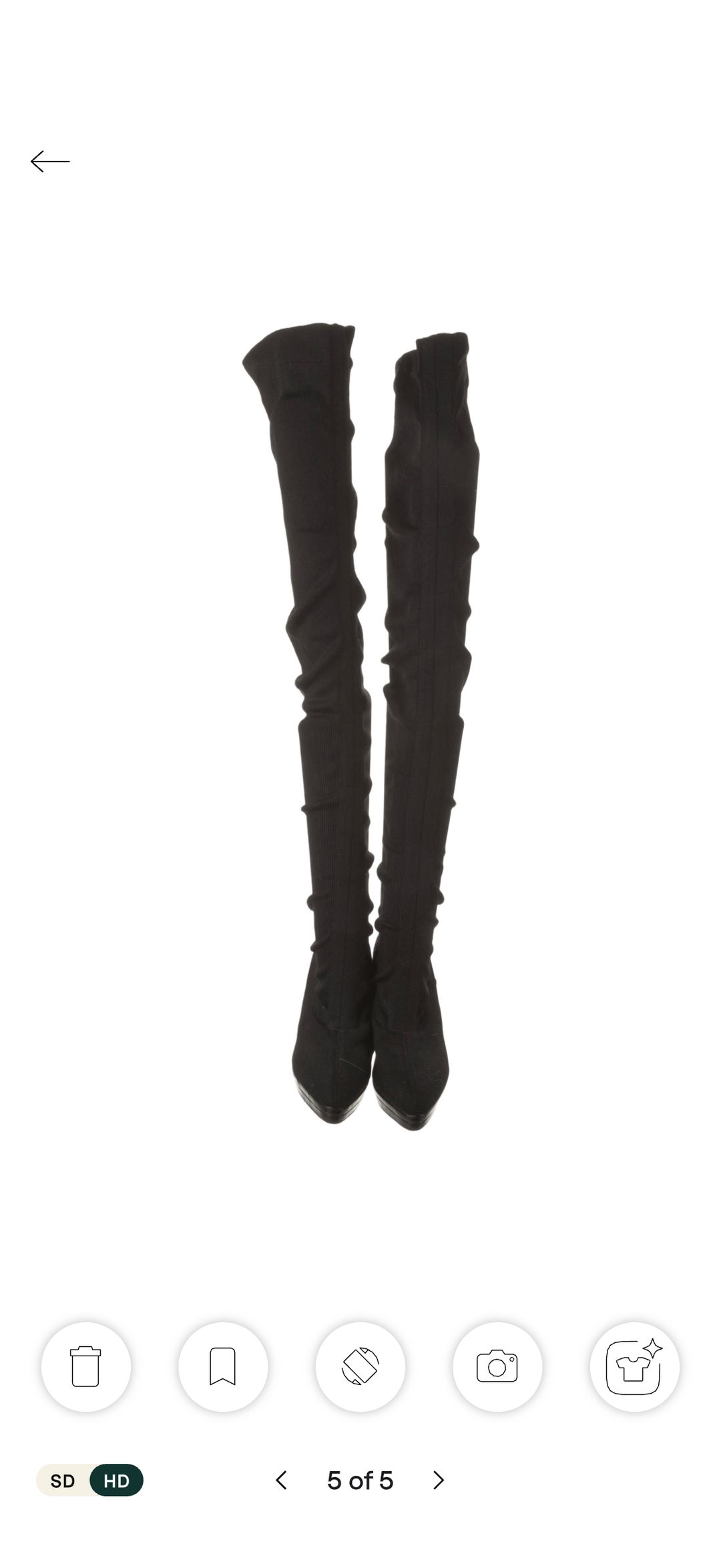 Thigh-high Slouchy Sock Boots