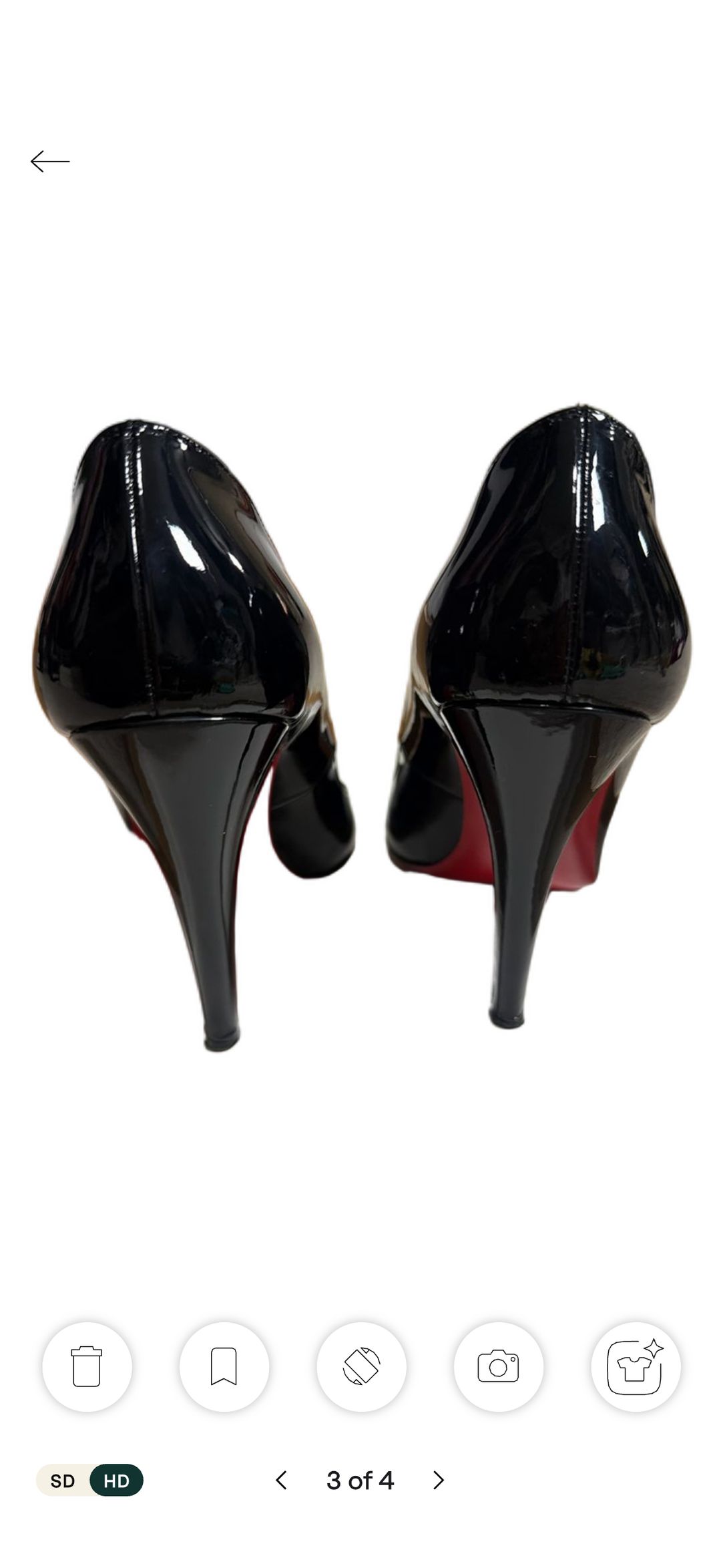 Christian Louboutin Beige 100 Patent Calf Shoes