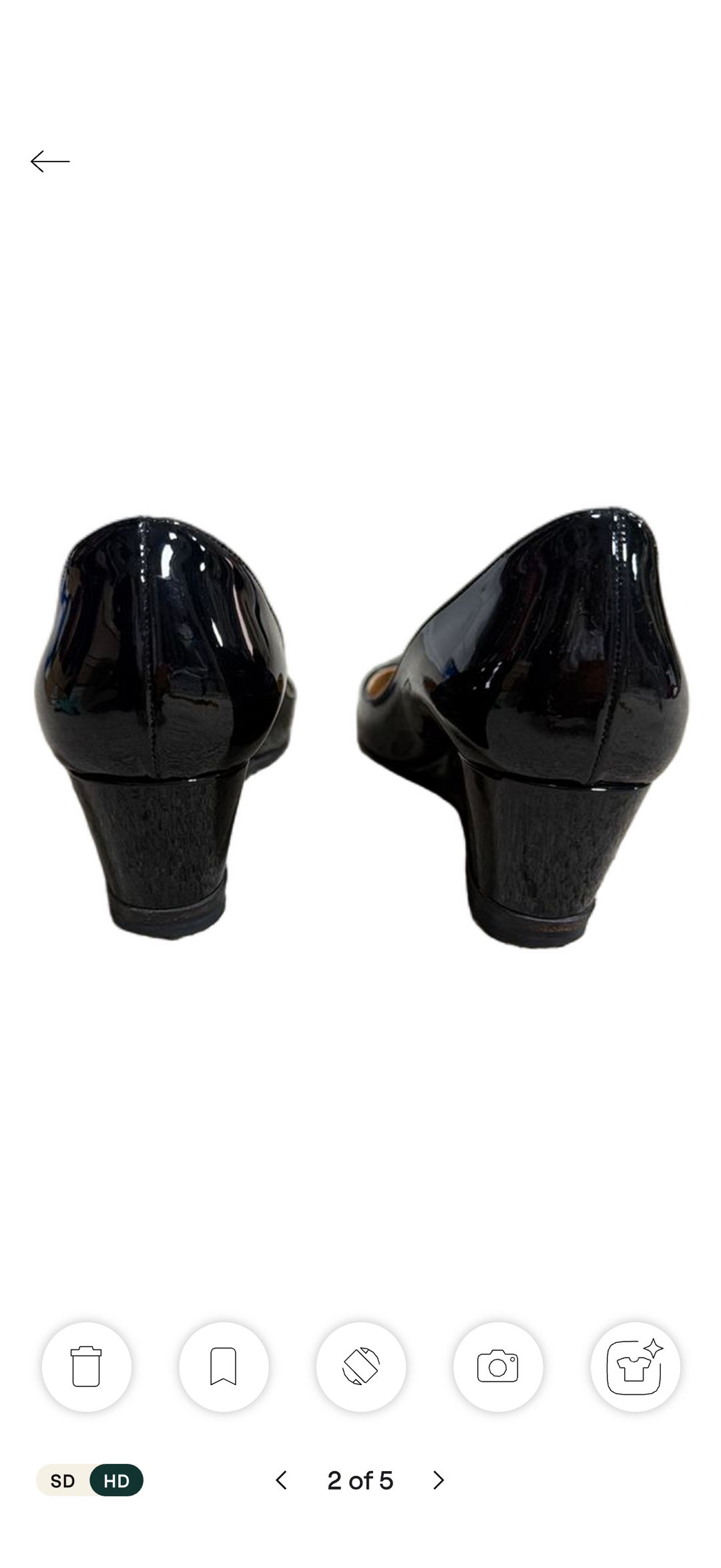 Miminette P Decollete with Zeppa Patent