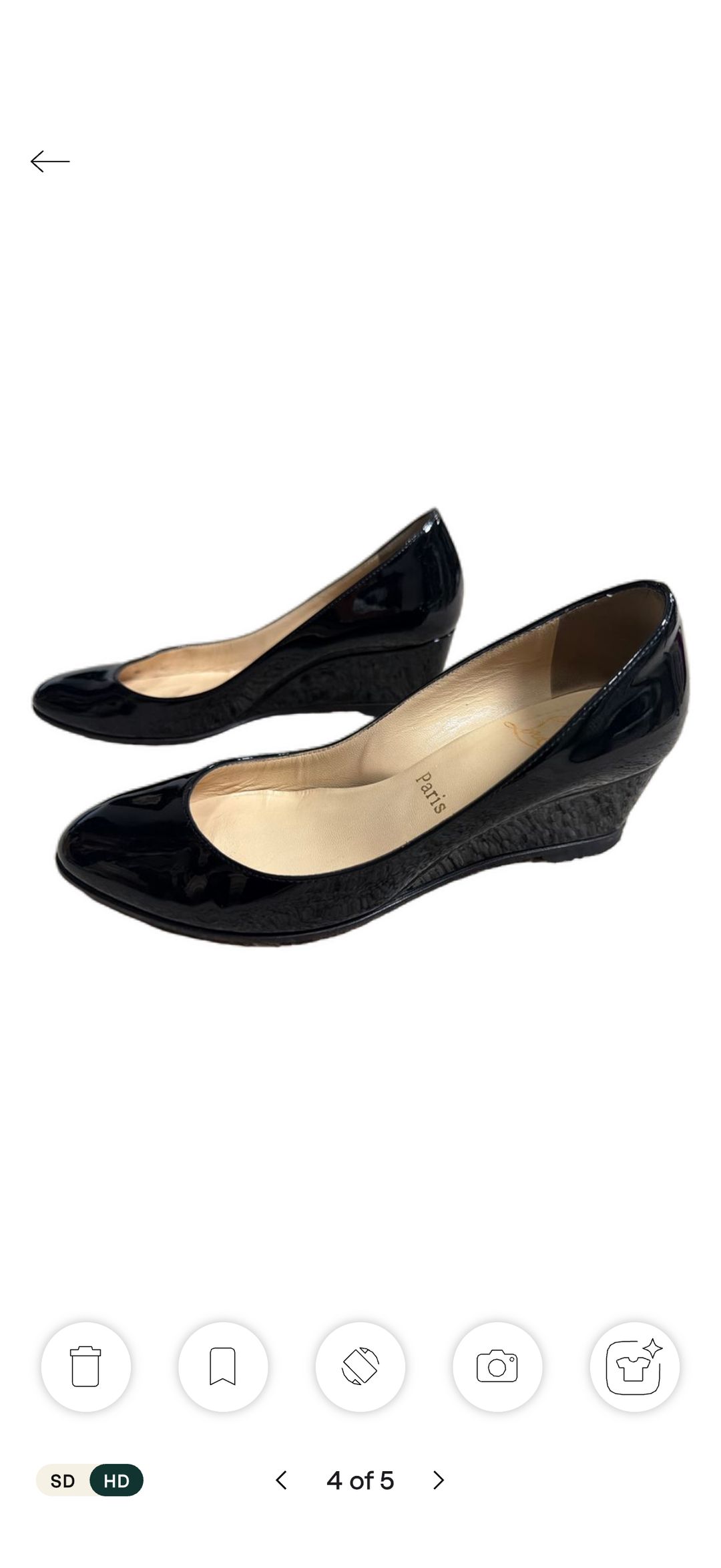 Miminette P Decollete with Zeppa Patent