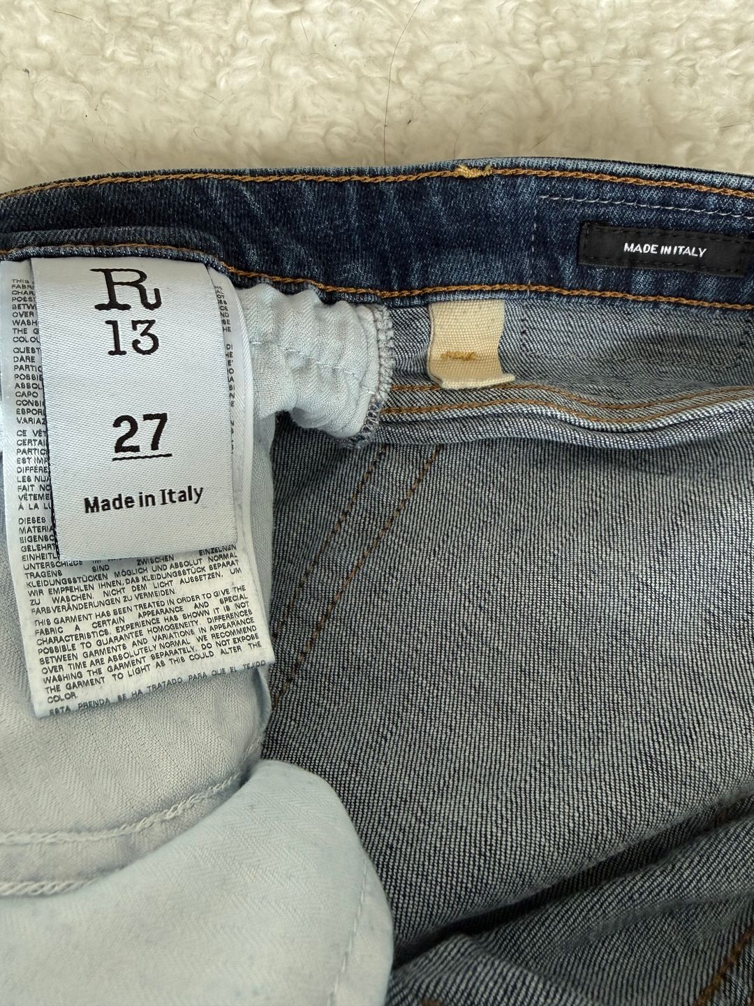 Mid rise skinny leg jeans blue