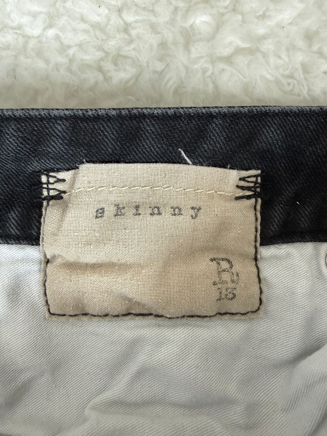 R13 Mid-Rise Skinny Leg Jeans