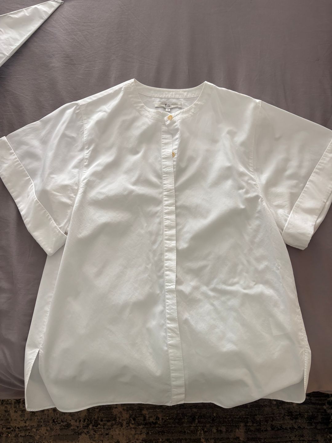 Poplin Rolled Sleeve Shirt