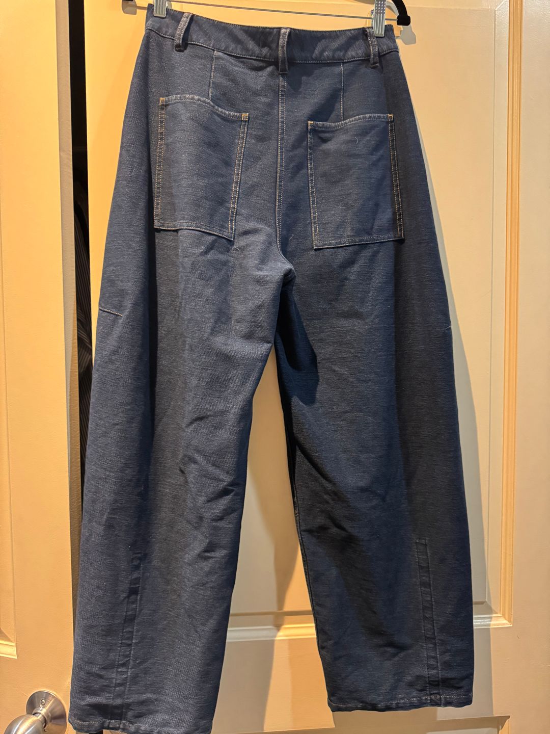 Indigo Barre Denim Knit Sid Jean