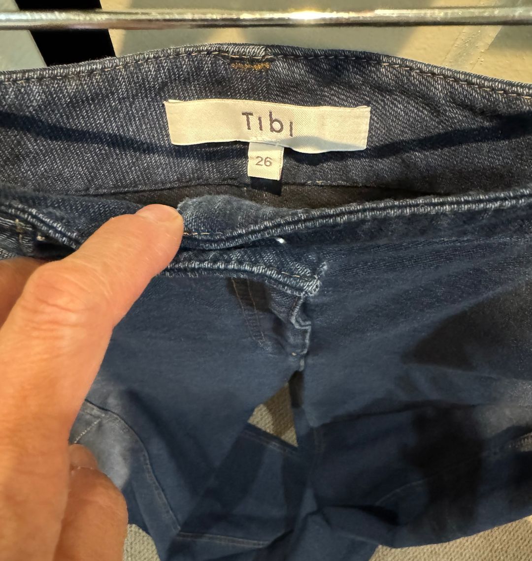 Indigo Barre Denim Knit Sid Jean