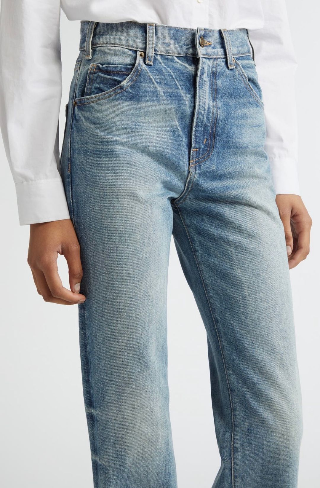 Joan high-rise straight-leg jeans