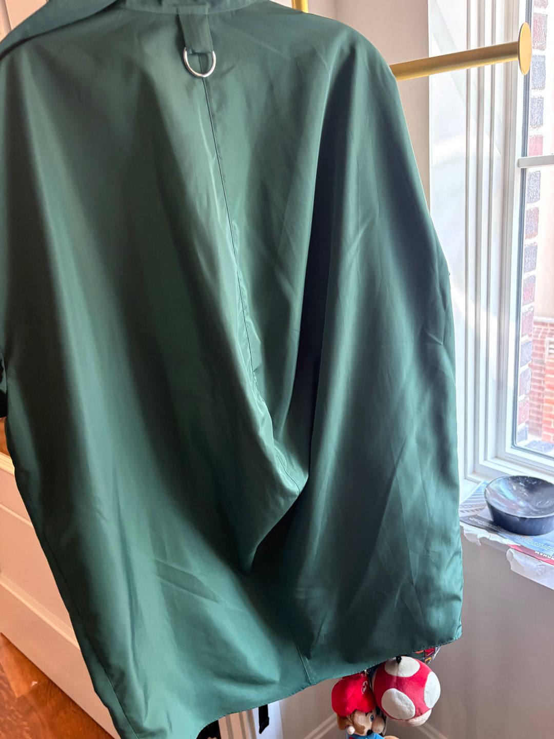 Italian Sporty Nylon Shirt With Cocoon Back