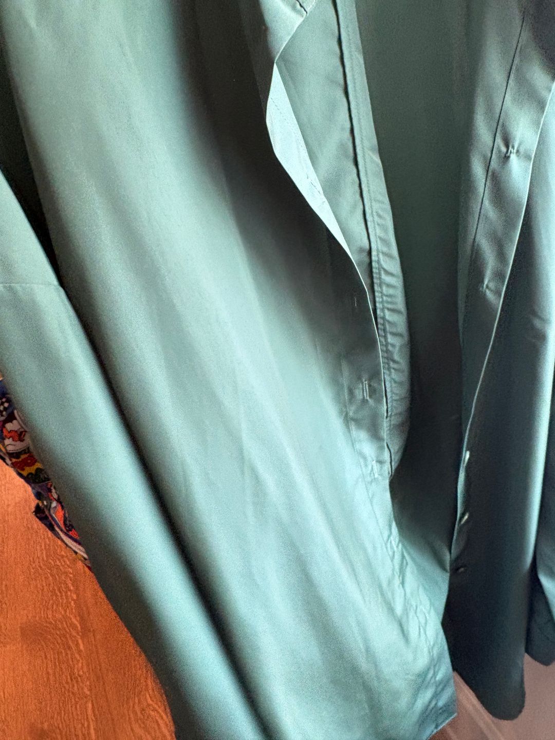 Italian Sporty Nylon Shirt With Cocoon Back