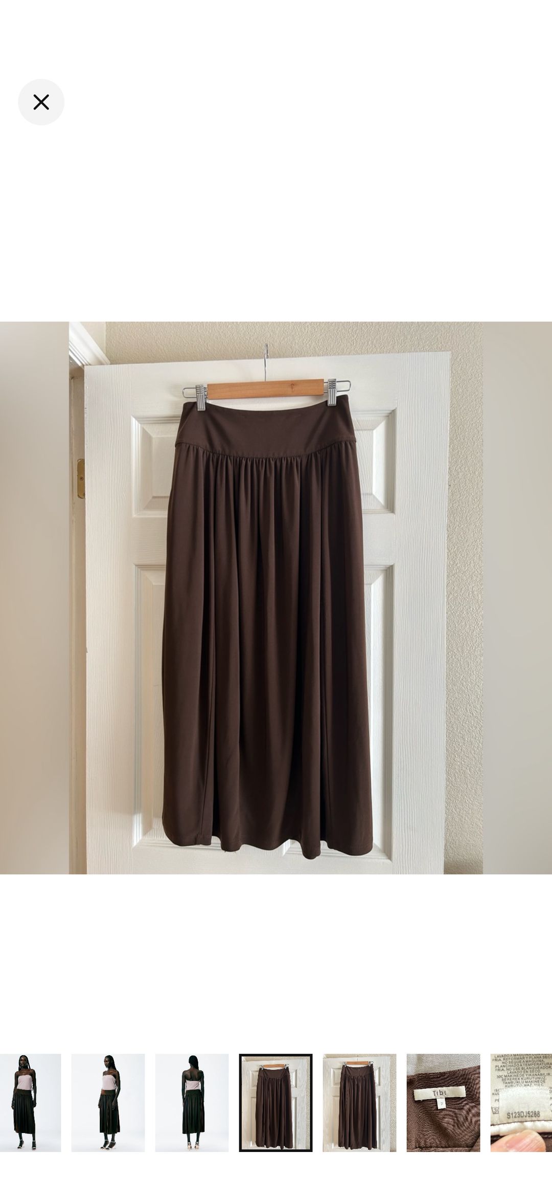 Drapey Jersey Lantern Skirt