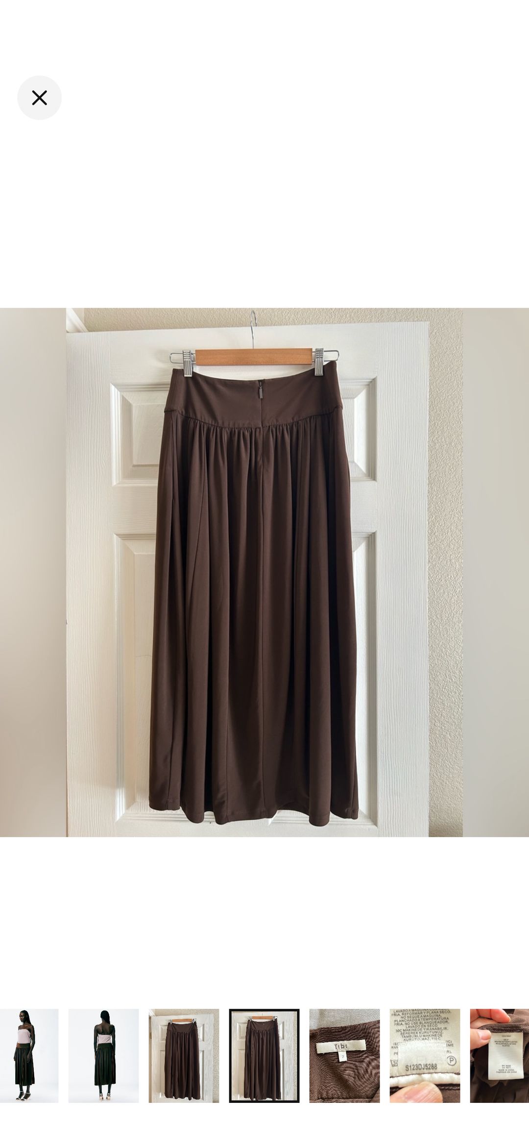 Drapey Jersey Lantern Skirt