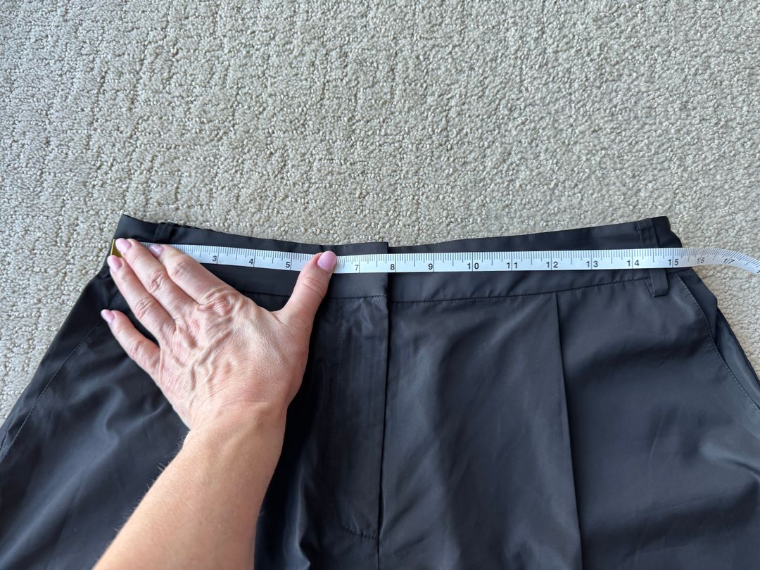 Tibi Italian Sporty Nylon Pleated Short