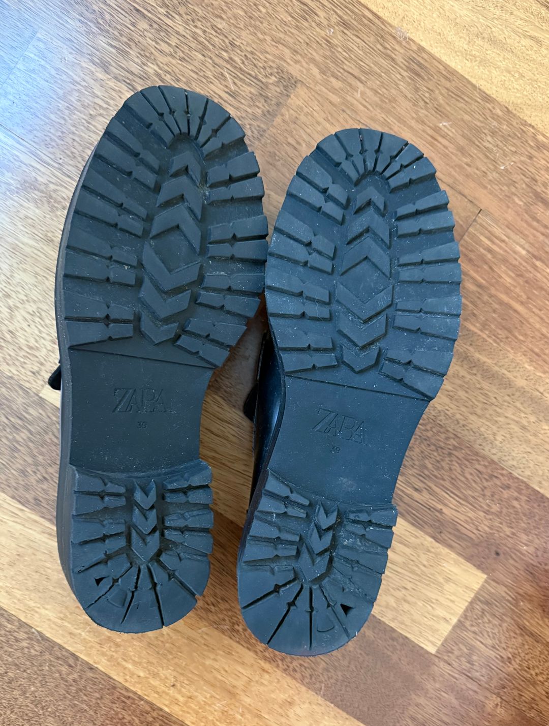 Zara Chunky Loafers with Chain Detail