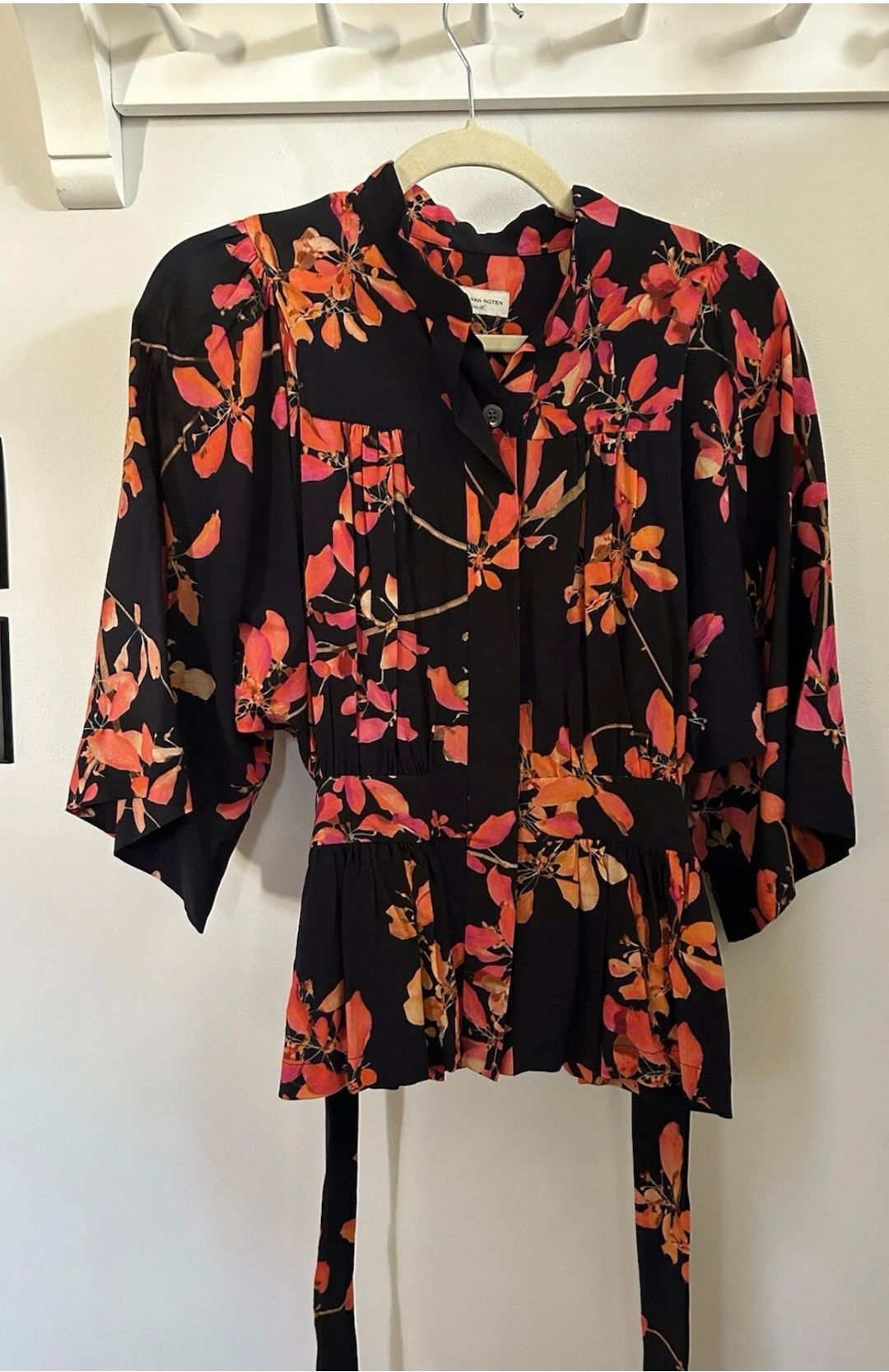 F/W 2019 floral viscose dolman blouse / sz 36
