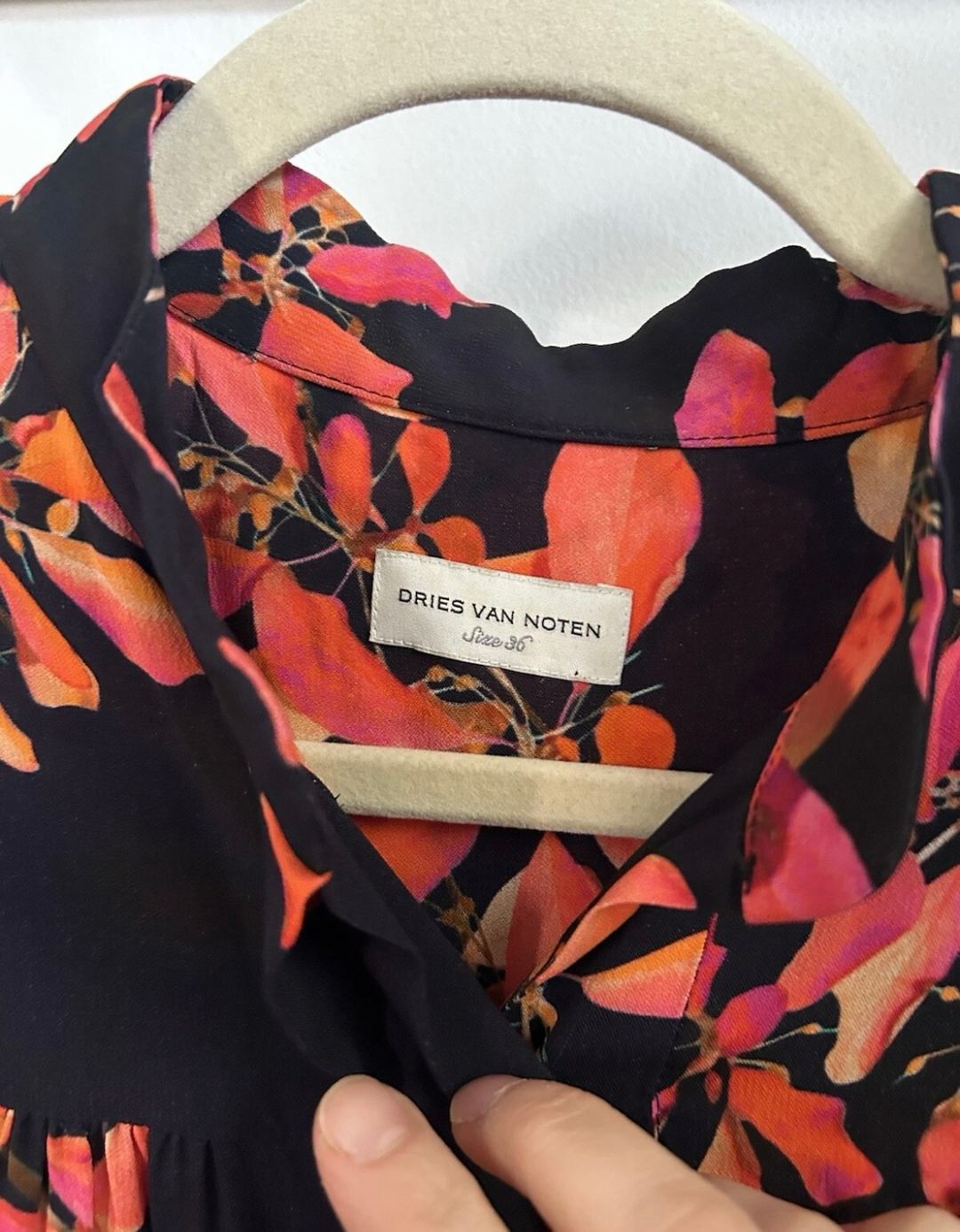 F/W 2019 floral viscose dolman blouse / sz 36