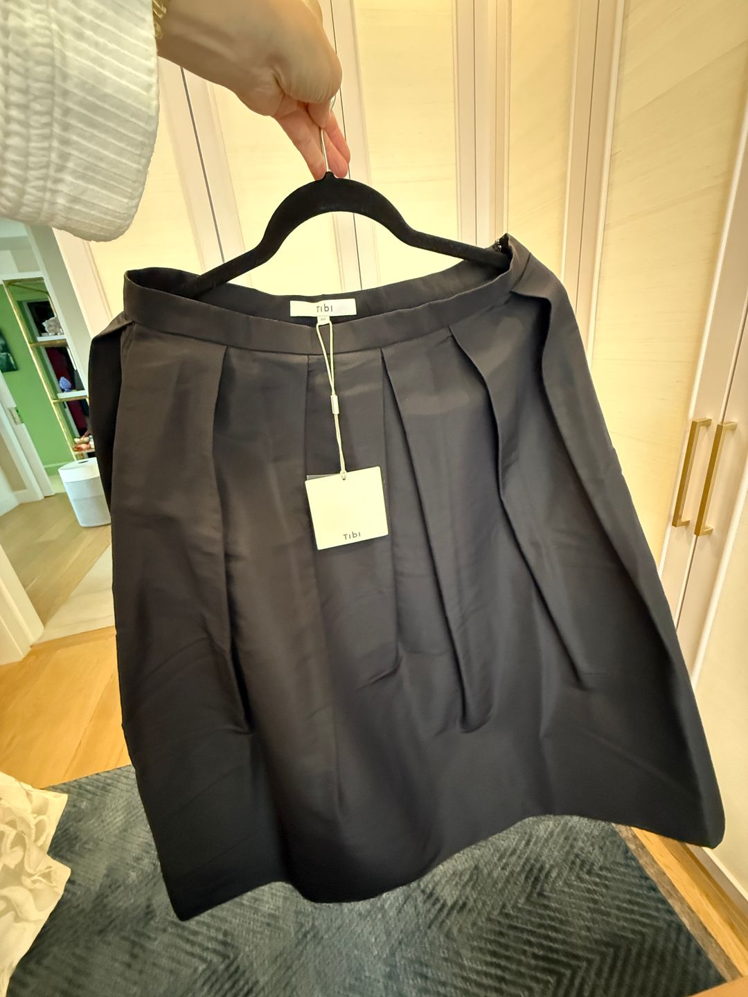 Tibi Silk Faille Full Skirt