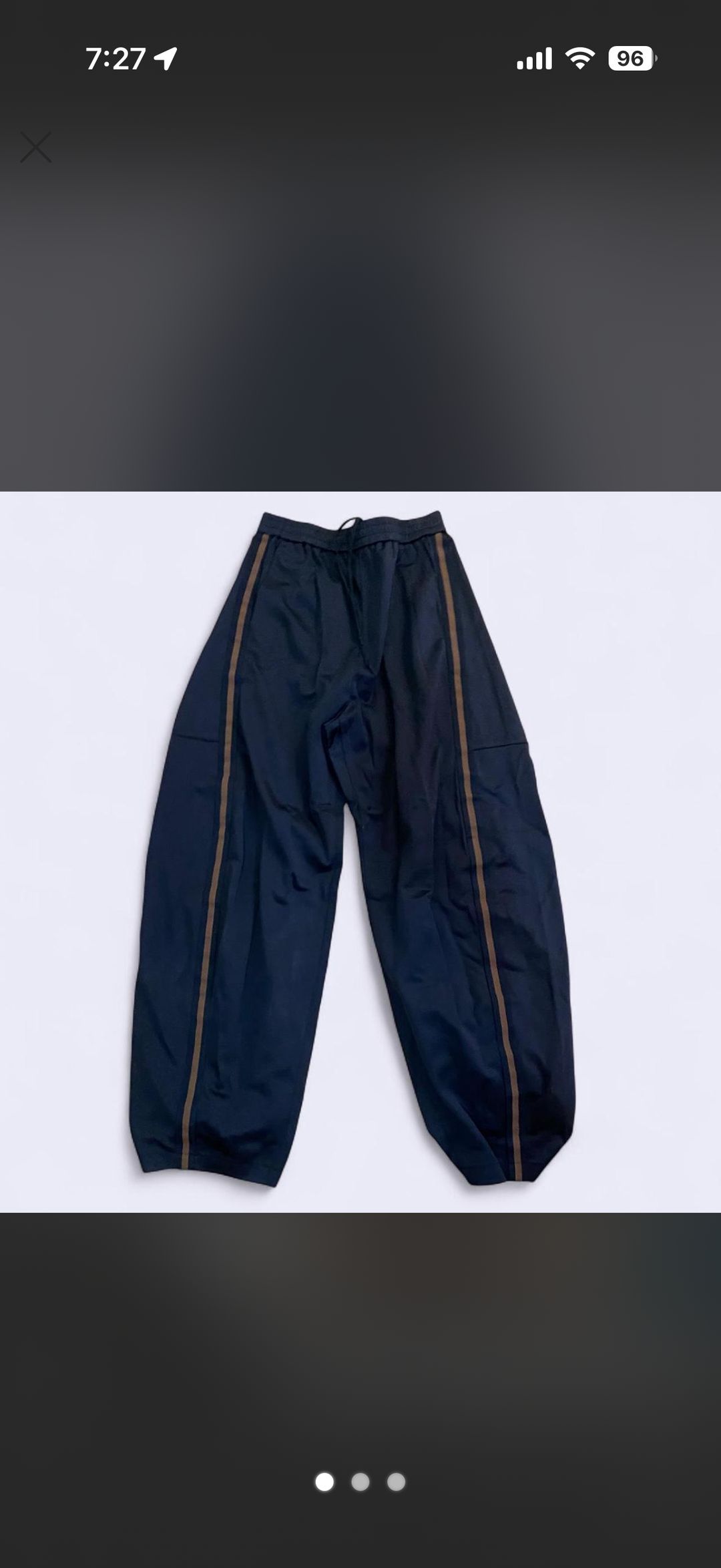 Tibi active knit Winslow pant- black/brown stripe. Size small, regular length 