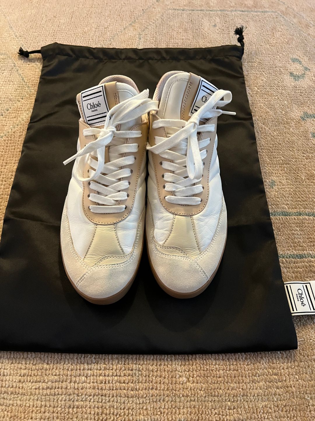 Leather Kick Low-Top Sneakers