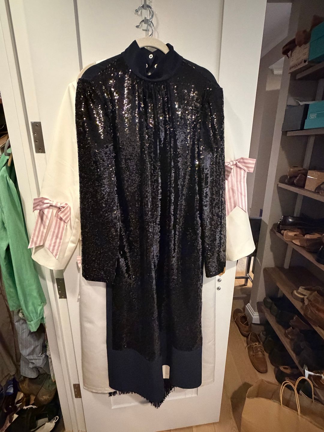 Sequin navy dress 