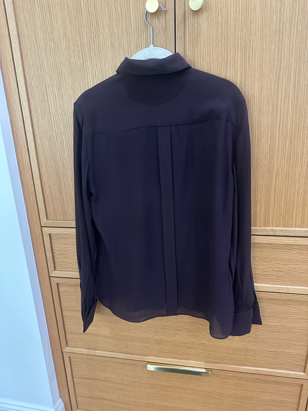 Pleated Long-Sleeve Shirt