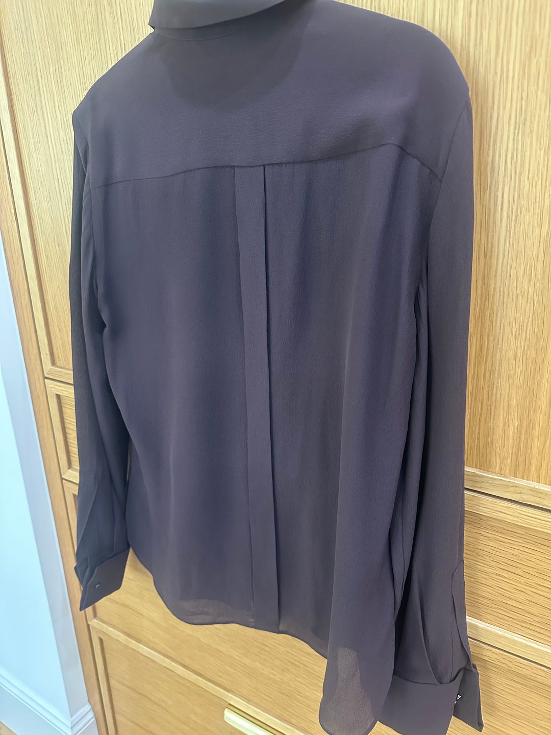 Pleated Long-Sleeve Shirt