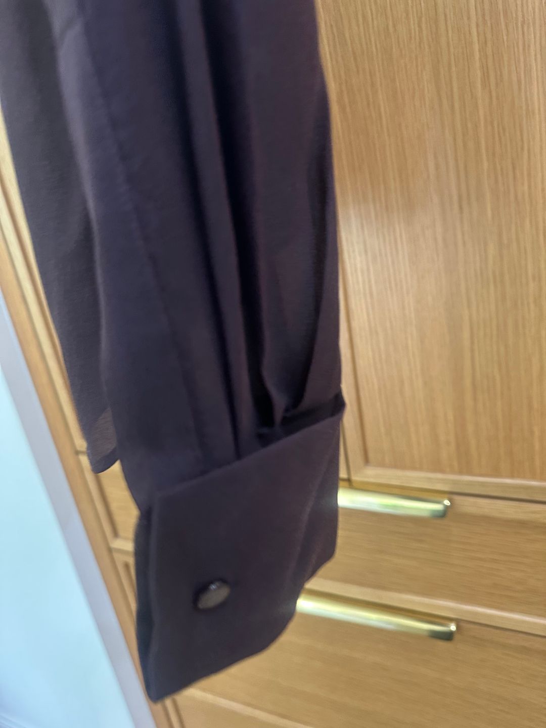 Pleated Long-Sleeve Shirt