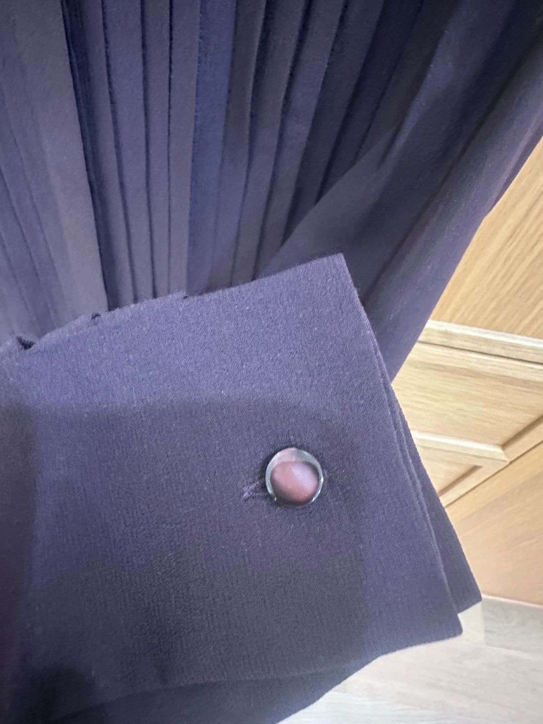 Pleated Long-Sleeve Shirt