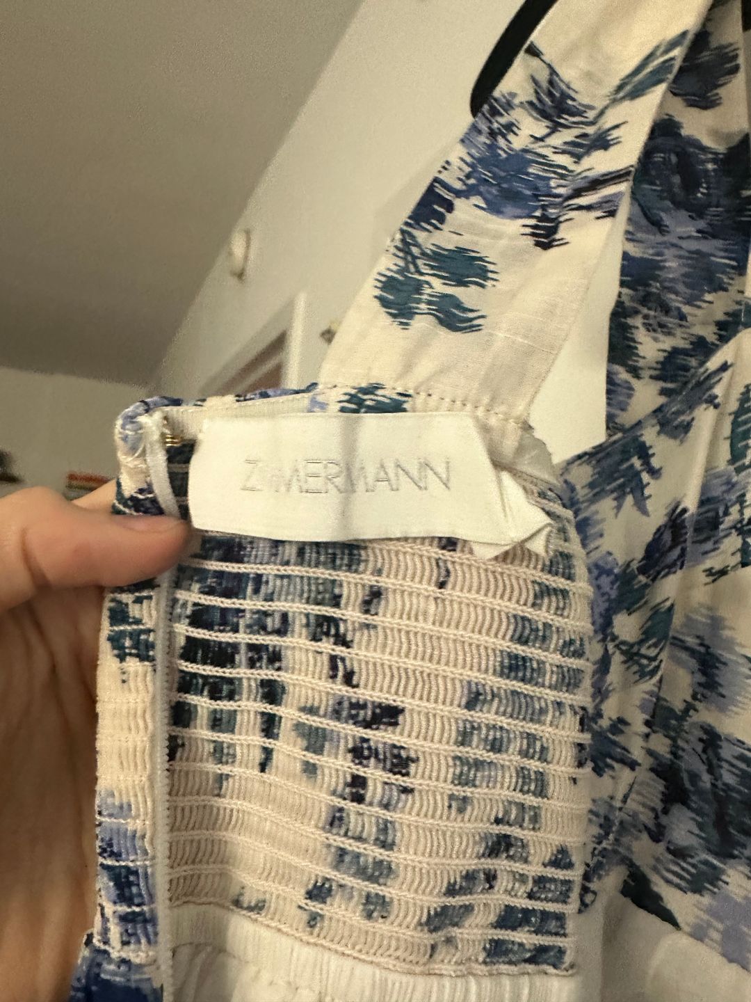 Zimmermann Aliane Tie Shoulder Dress