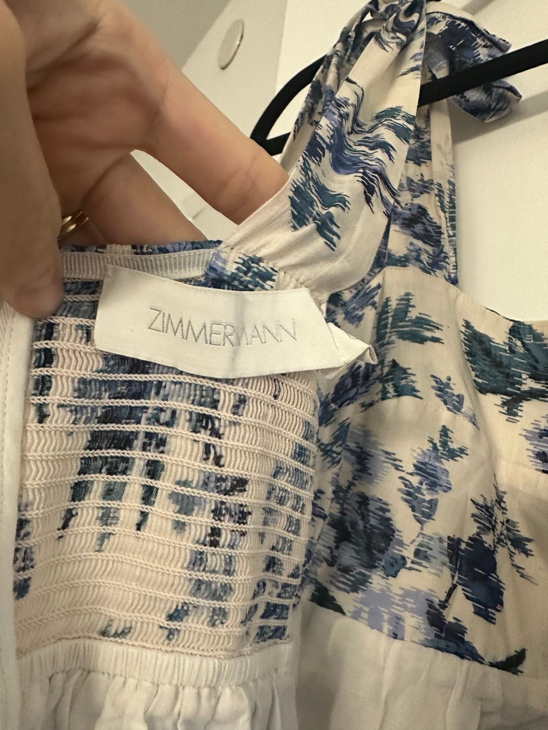 Zimmermann Aliane Tie Shoulder Dress