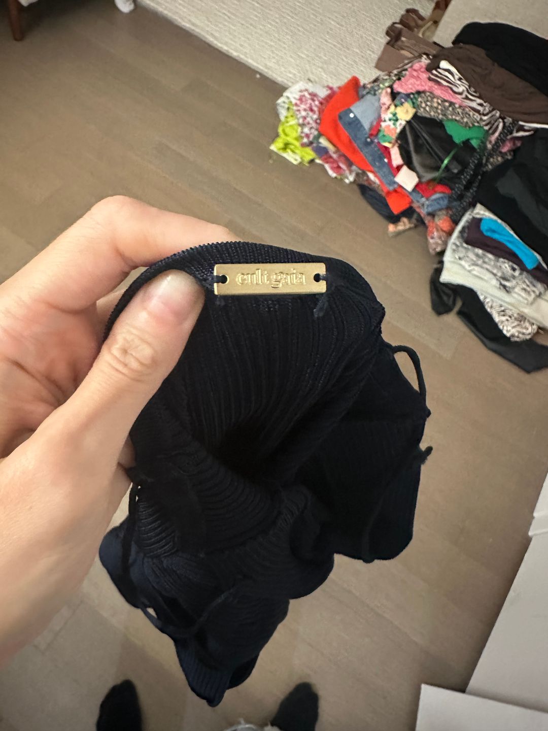 Cult Gaia HONEY KNIT DRESS - INK