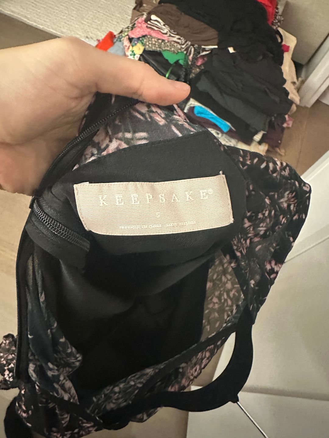 Light Up Mini Dress In Black Wildflower Floral