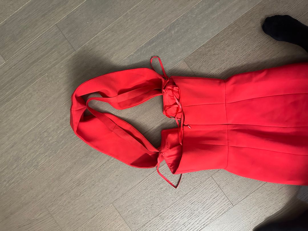 Bcbgmaxazria Marquis Off the Shoulder Dress in Red