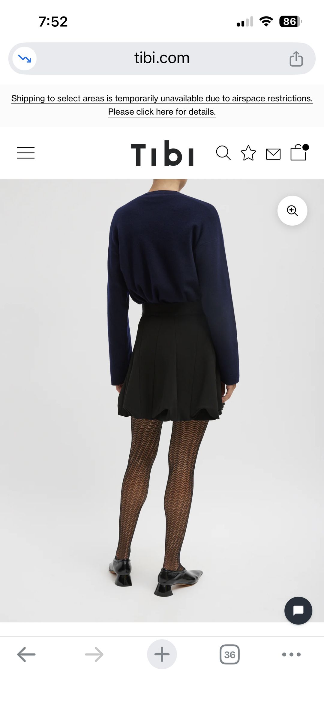 Wren Crepe Knit Short Tucked Skirt