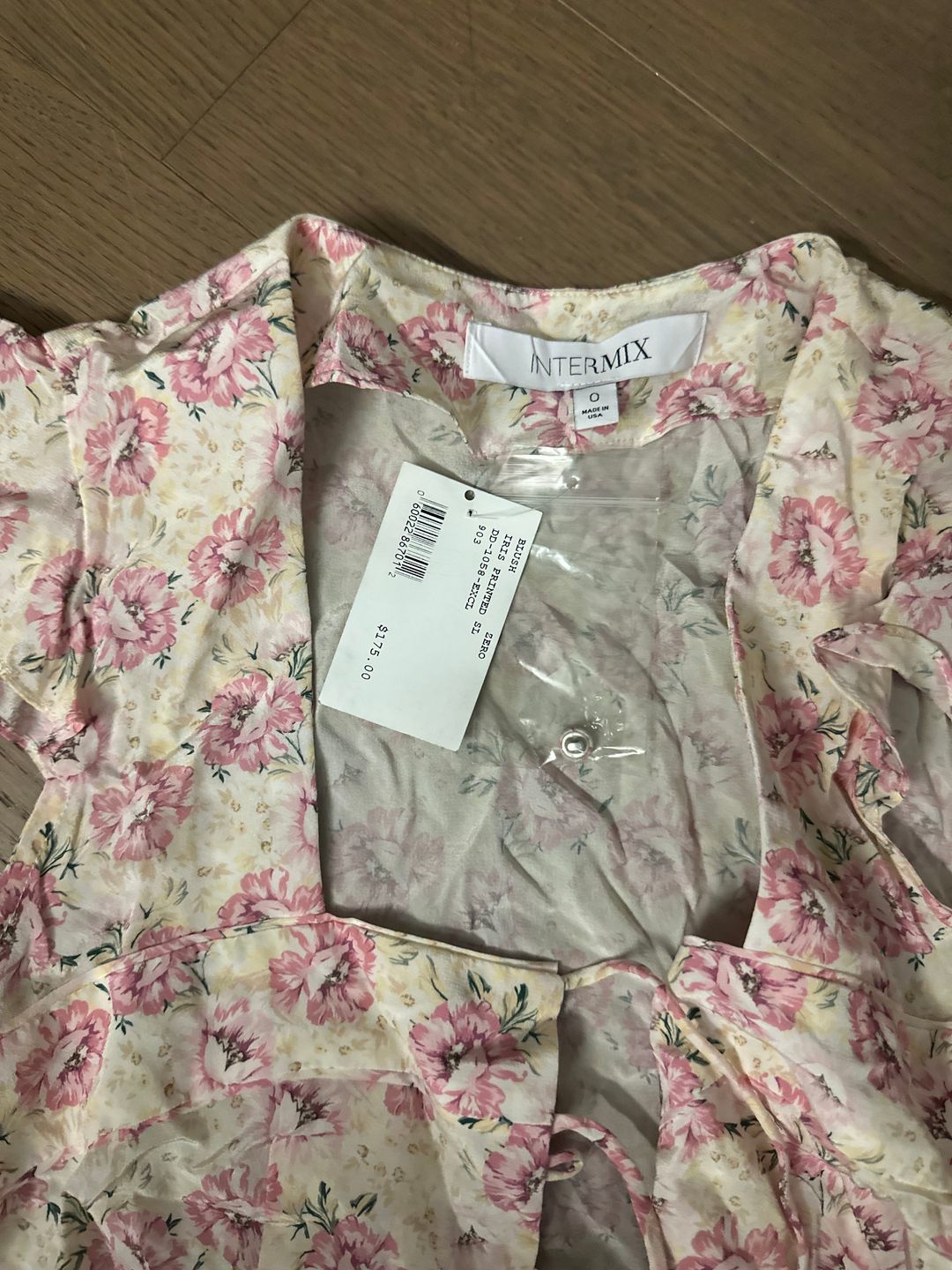 Iris Silk Tie Front Floral Top