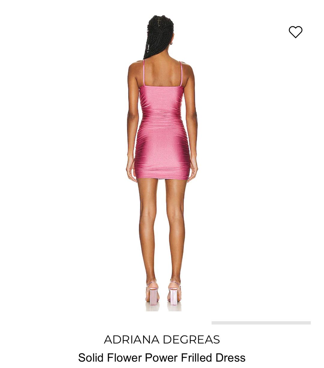 Adriana Degreas Solid Flower Power Frilled Dress