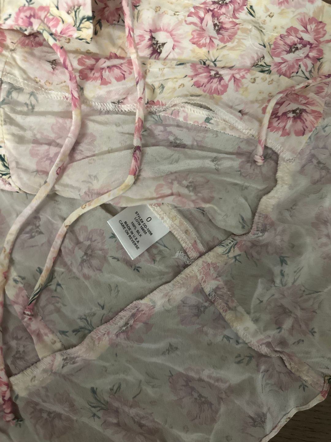 Iris Silk Tie Front Floral Top