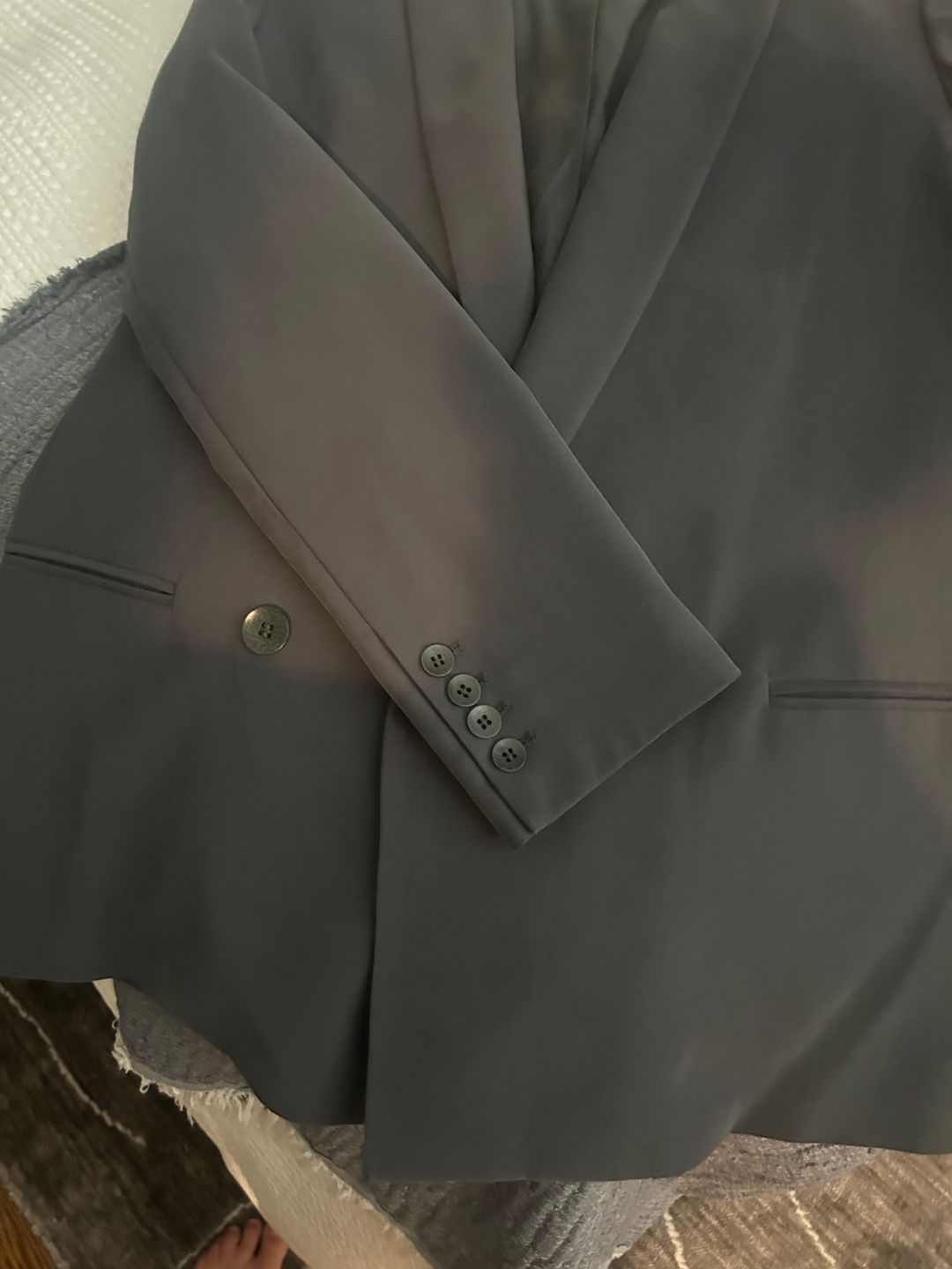Fluid Suiting Double Breasted Blazer