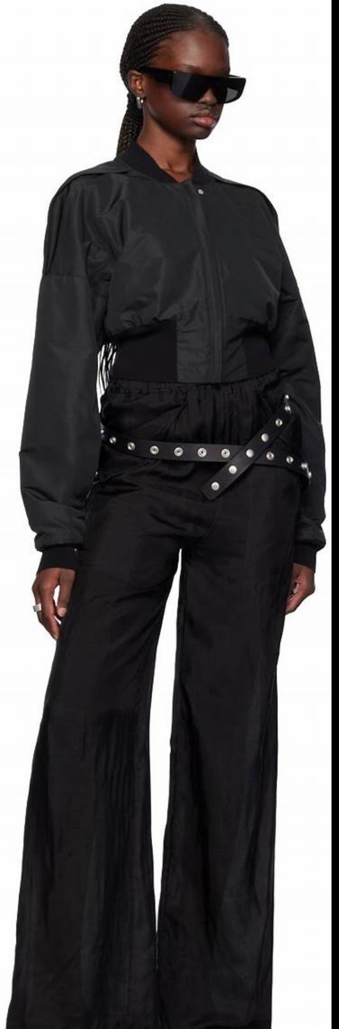 Belt with silver grommets